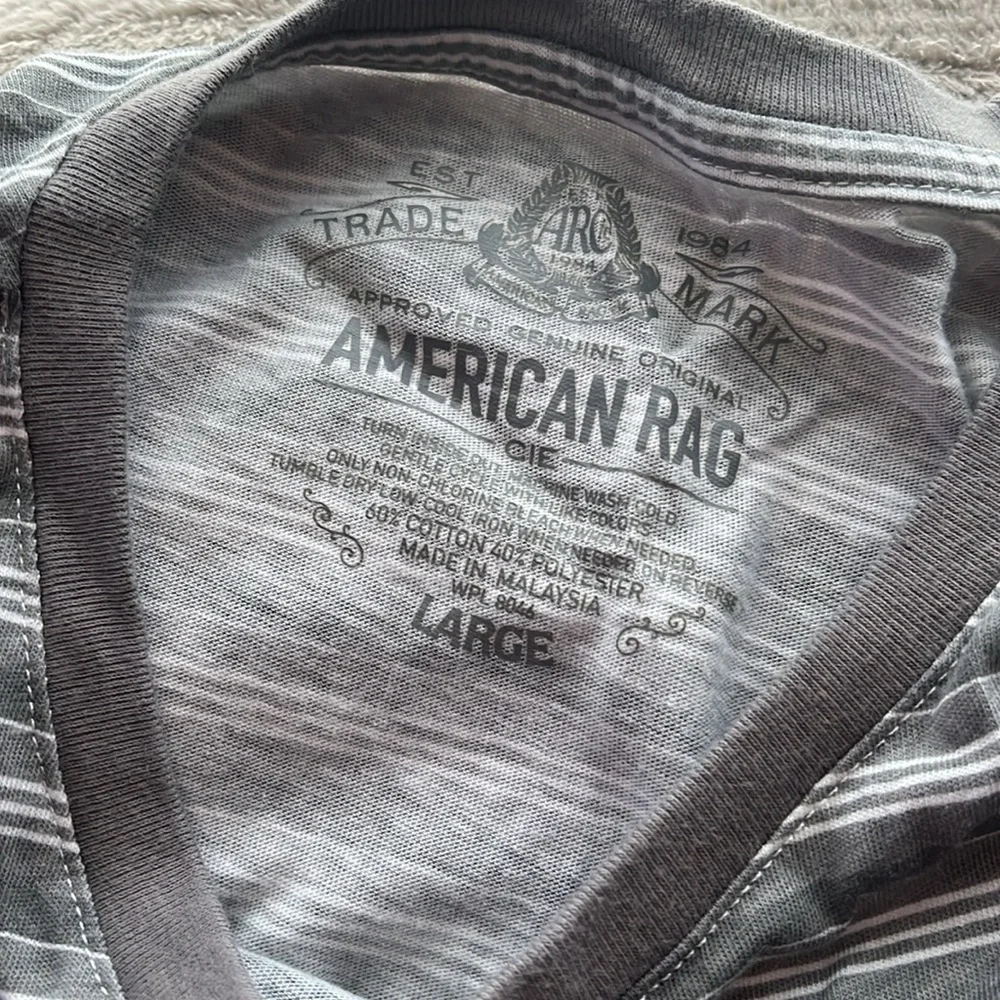 “American Rag- Striped Tshirt size large”